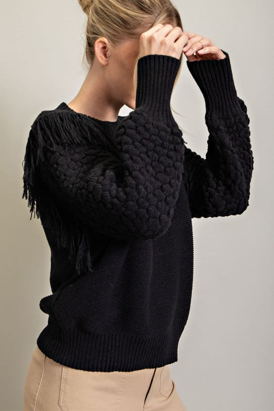 Fringe Knitted Sweater