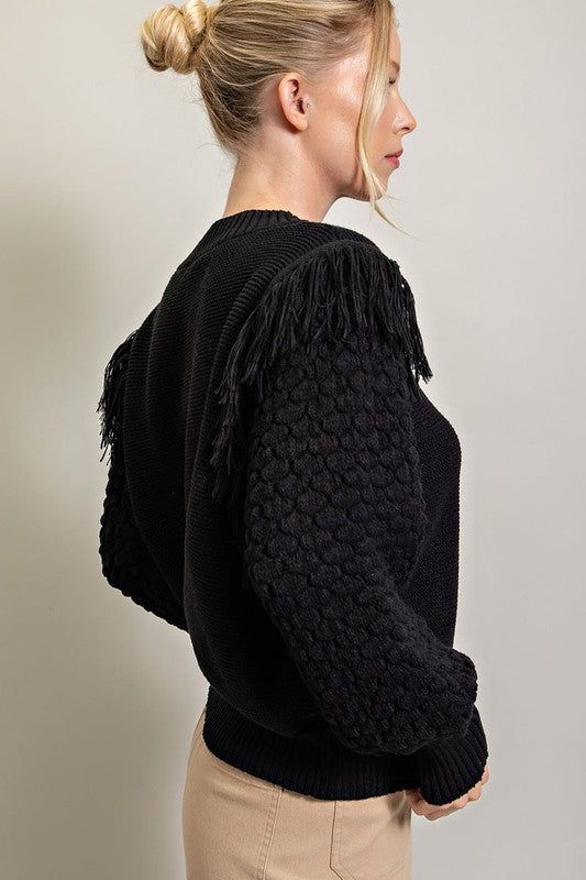 Fringe Knitted Sweater