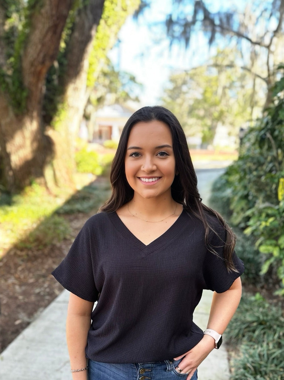 Black Crinkle Top RTS