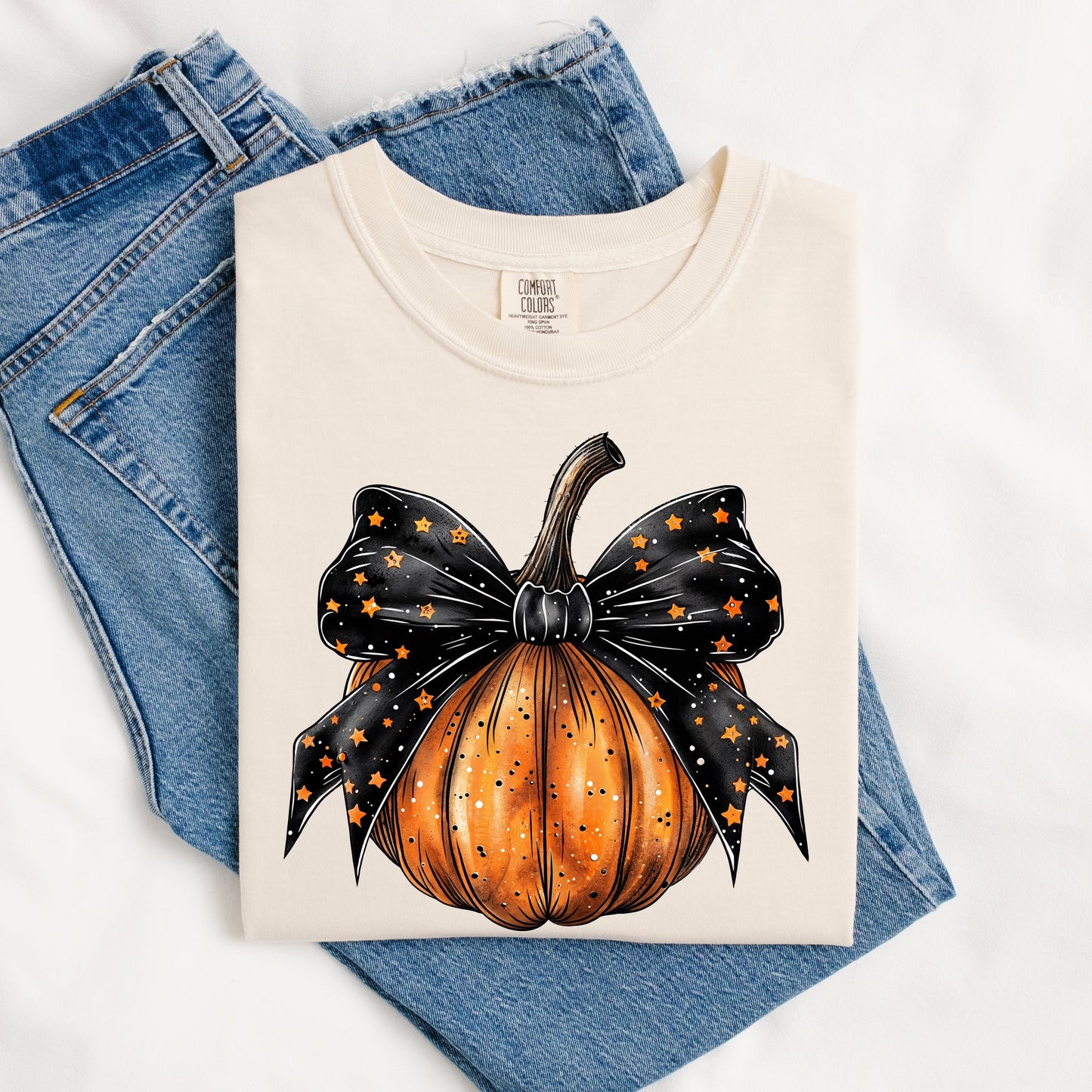 Halloween Bow Tee July.