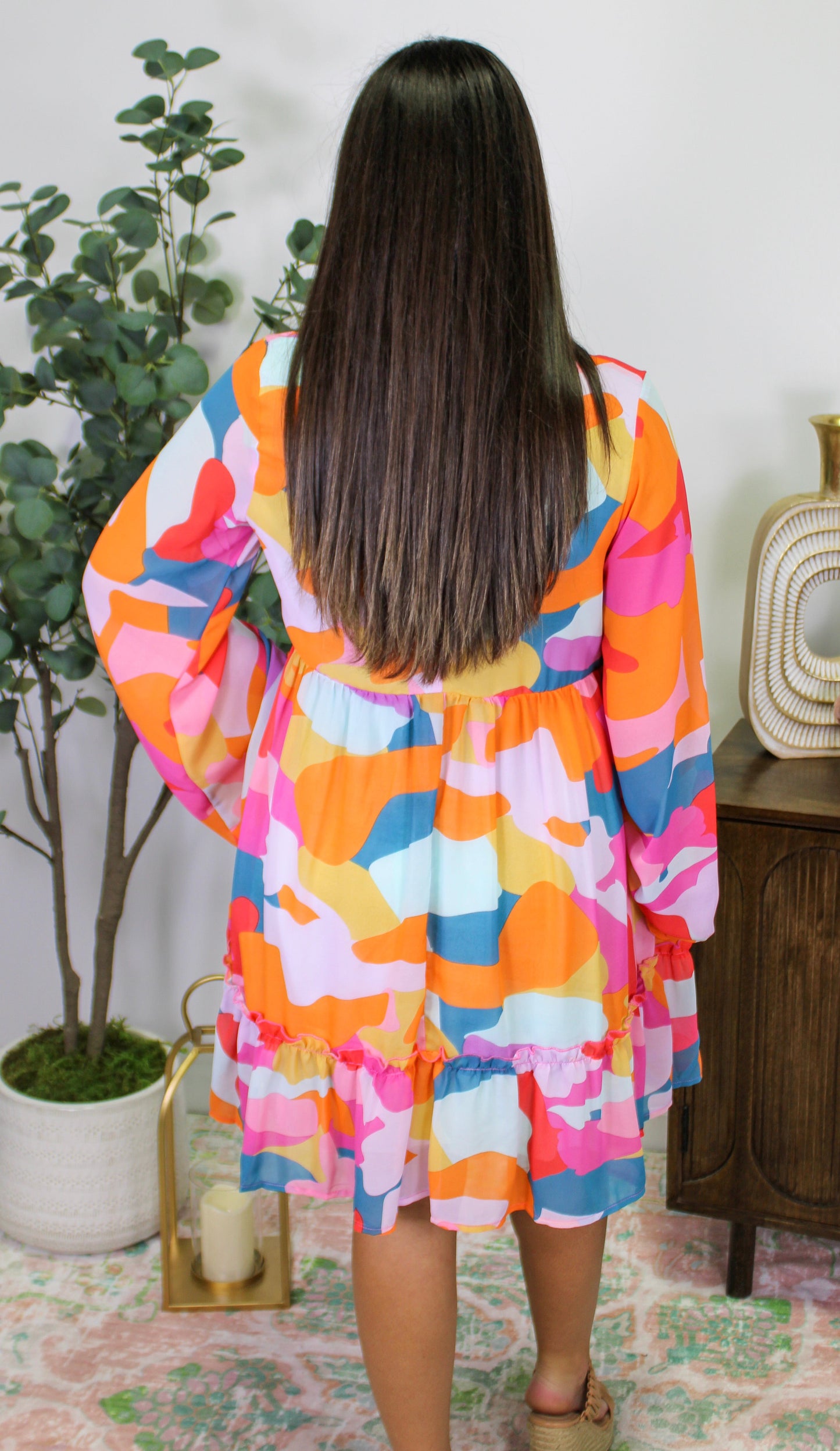 Multicolor Abstract Dress RTS