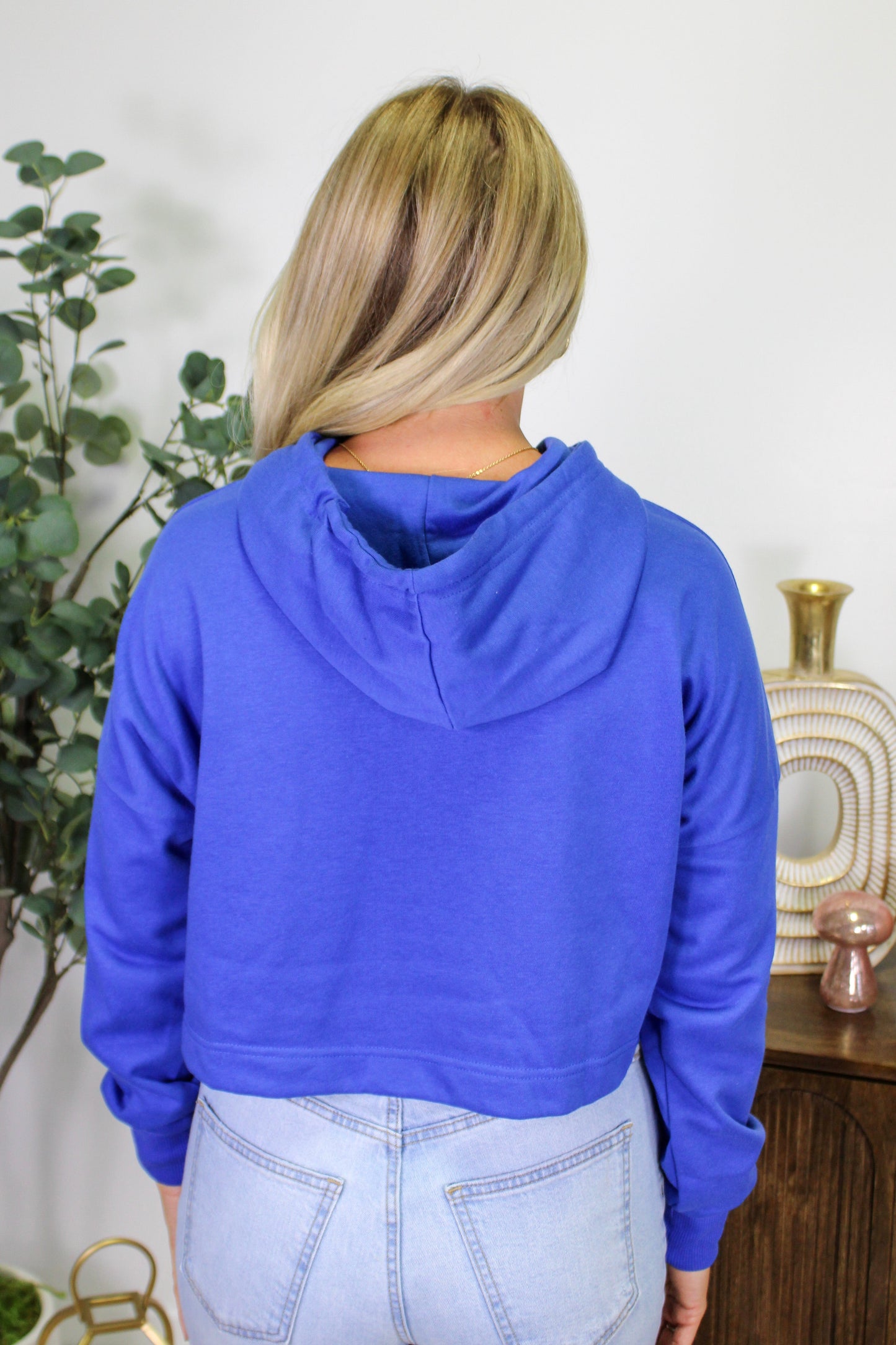 Blue Crop Hoodie RTS