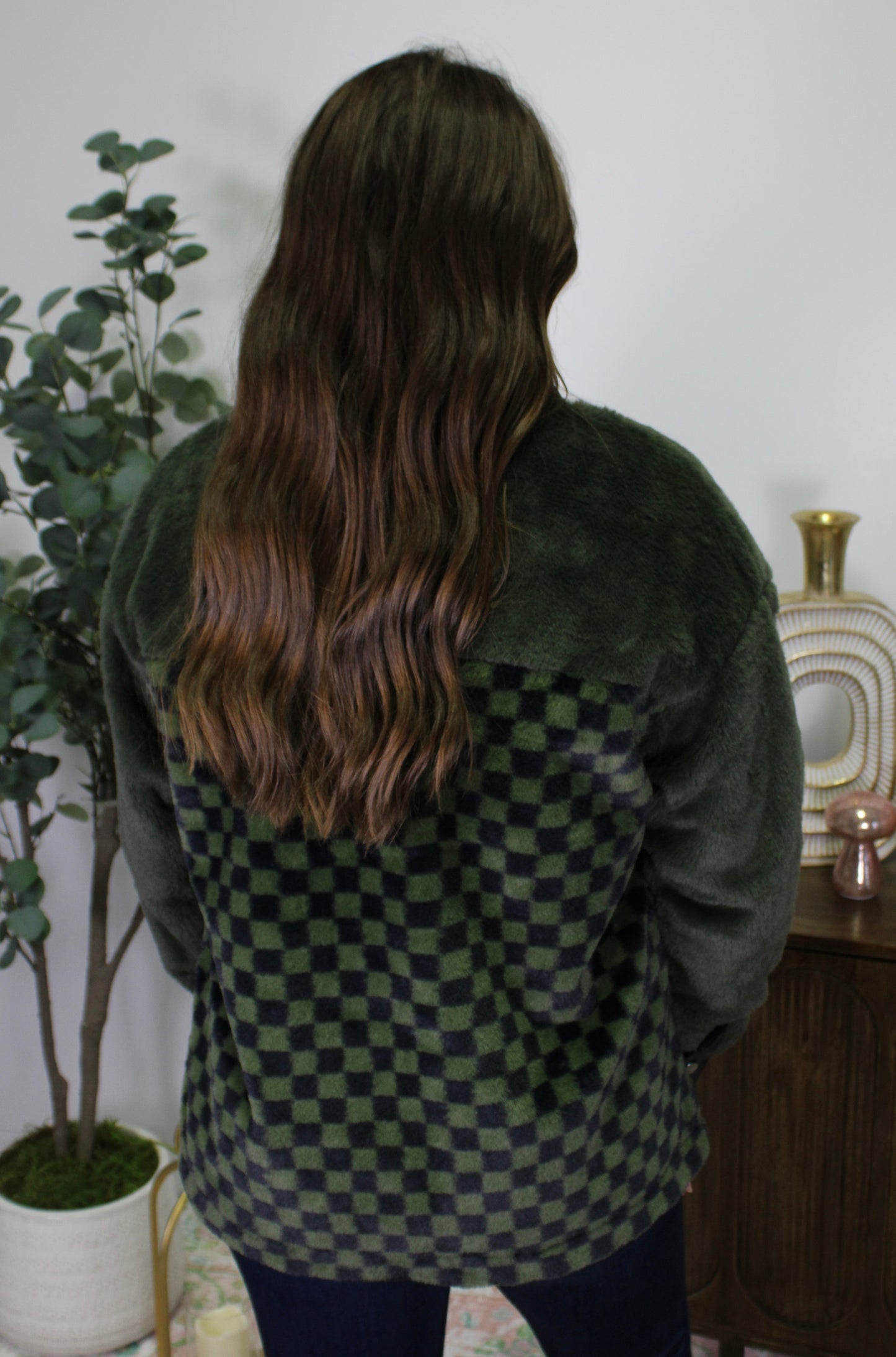 Green Checkered Jacket LT