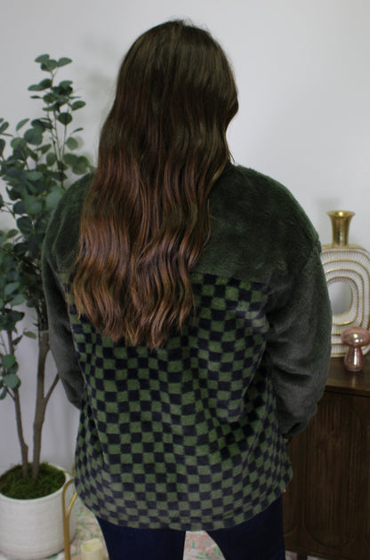 Green Checkered Jacket LT