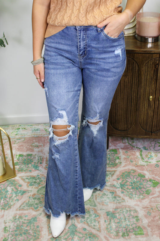 Light Distressed Flares LT