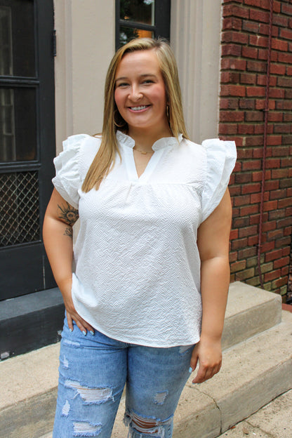 White Textured Top RTS