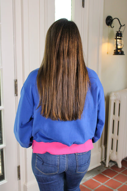 Blue and Pink Crewneck RTS