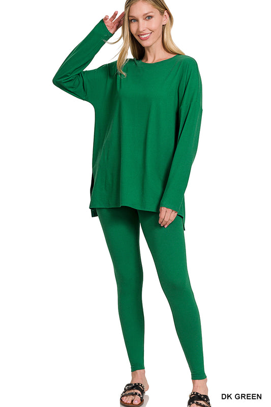 Dark Green Loungewear Set