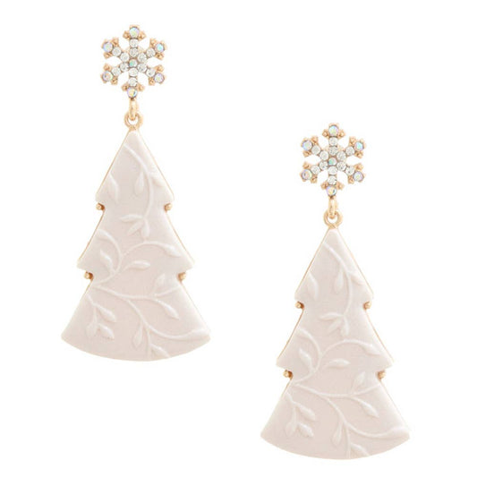 Christmas Tree Dangling Earring