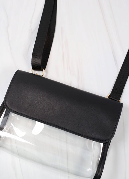 Tatum Convertible Clear Bag BLACK