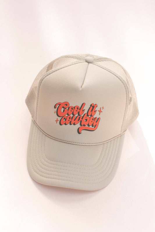 Cool It Cowboy Trucker Hat Cap
